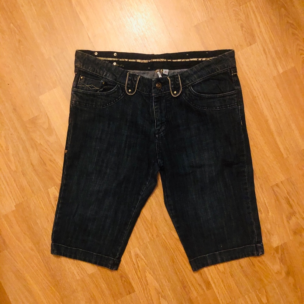 Red by Marc Ecko women long Jean shorts knickers